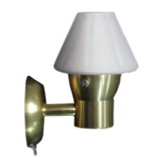 allpa Messing LED-Wandlamp, 8-30V/3,1W, LED 1x 3W, H=110mm
