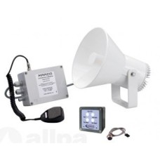 allpa Waterdichte (IP67) luidsprekerinstallatie 24V met RVS steun, met keur