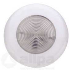 allpa Kunststof LED-Plafondlamp met RVS ring, inbouw, 8-30V, LED 3x 0,3W