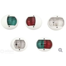 allpa LED-Positielantaarn, bakboord, 8-30V, LED 1W, 112.5, 2NM, wit kunststof huis met rode