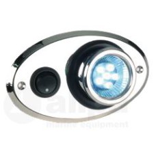 allpa Kunststof LED-binnenverlichting, opbouw, met oogbal-rotatie 360, 12V/0,5W, warm white