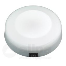 allpa Kunststof LED-plafondlamp, opbouw, 12V/1W, LED 5, H=40mm, warm white