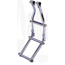 allpa RVS Zwemtrap voor zwemplateau (S1900027), 3-treden, afm. 220x620mm, buis 25mm