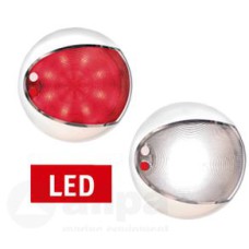 Hella Euroled TOUCH, 2-kleuren LED, wit / rood, 9-33V, wit huis, met dimmer, 129,5mm