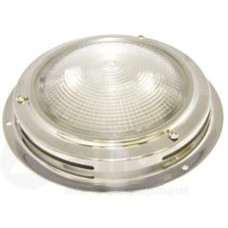allpa RVS Kajuitlamp met geribde lens, halogeen, 12V/15W, lichtkleur: wit