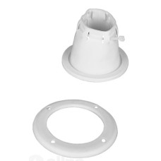 Kabeldoorvoer wit verstelbaar met ring, 85 x 105mm