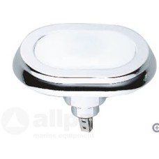 allpa Loopverlichting, chroom, 12V/2W, T5 lamp met plastic lens, 55x41mm (spatwaterdicht)