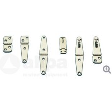 allpa RVS Scharnier, 145x32mm, 5mm