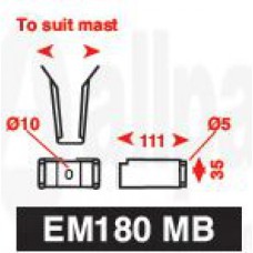 allpa Echomax 180 MB RVS mastbeugels