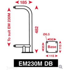allpa Echomax 230M-DB Bevestigingsbeugel voor dekmontage EM230-Midi