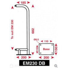 allpa Echomax 230-DB Bevestigingsbeugel voor dekmontage EM230-BR