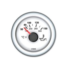 VDO VL Temperatuurmeter 12/24V 52 mm 150gr wit