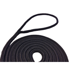 allpa 16-Voudig gevlochten fenderlijnen met handgemaakte oogsplits, 8mm zwart